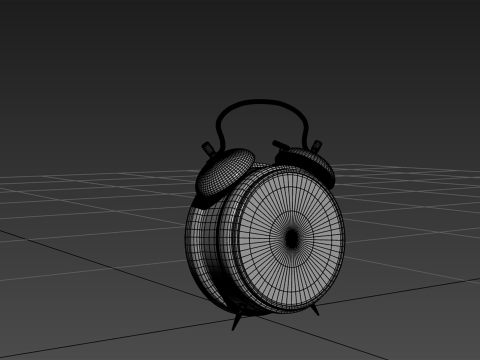Vintage Alarm Clock 3D Model