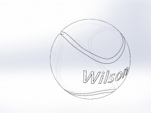 tennis ball 3D-Modell