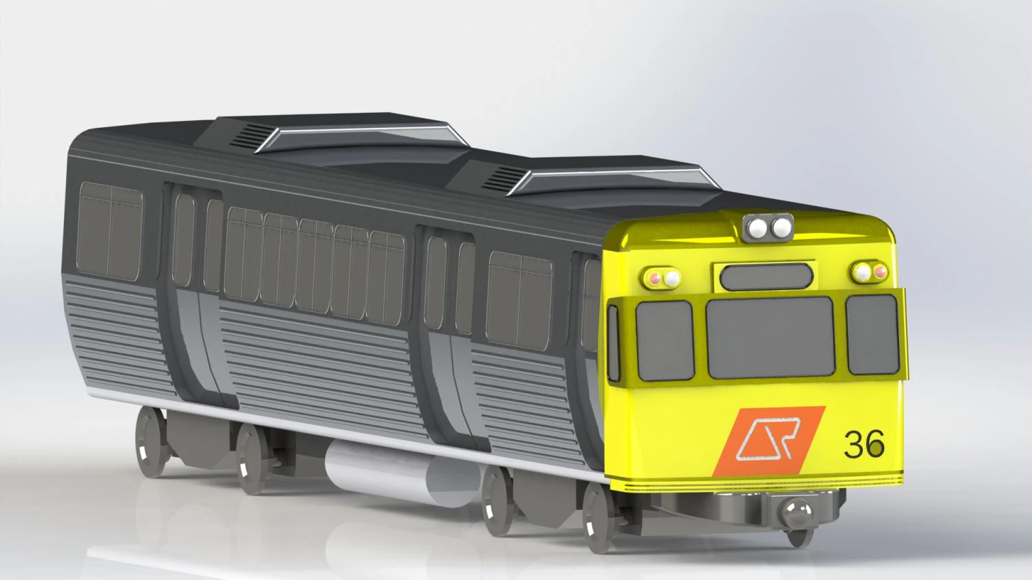 emu36 train 3D Model .c4d .max .obj .3ds .fbx .stl .blend 