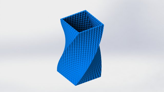 vase twist 3D Print Model .c4d .max .obj .3ds .fbx .stl .blend 