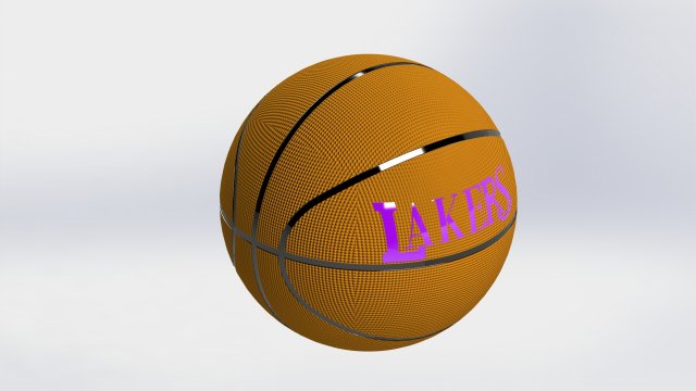 basketball lakers Modelo 3D .c4d .max .obj .3ds .fbx .stl .blend