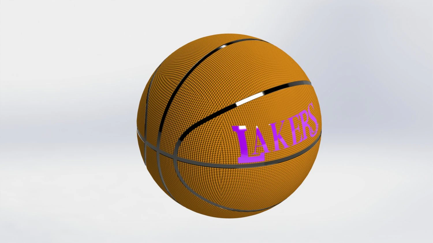 basketball lakers 3D Model .c4d .max .obj .3ds .fbx .stl .blend