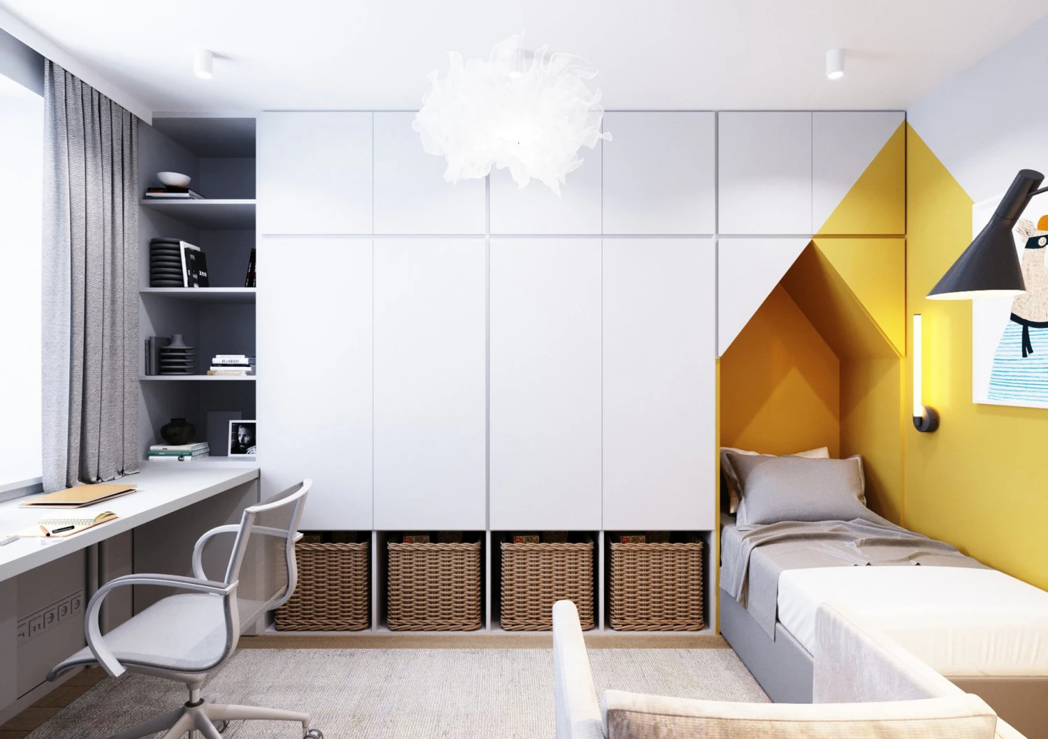 children room scene 3D Model .c4d .max .obj .3ds .fbx .stl .blend
