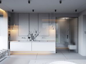 modern bathroom interior scene 3D Модель
