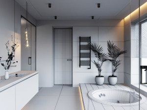 modern bathroom interior scene 3D Модель