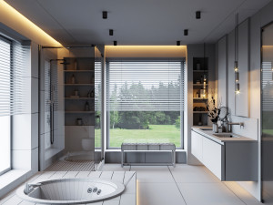 modern bathroom interior scene 3D Модель