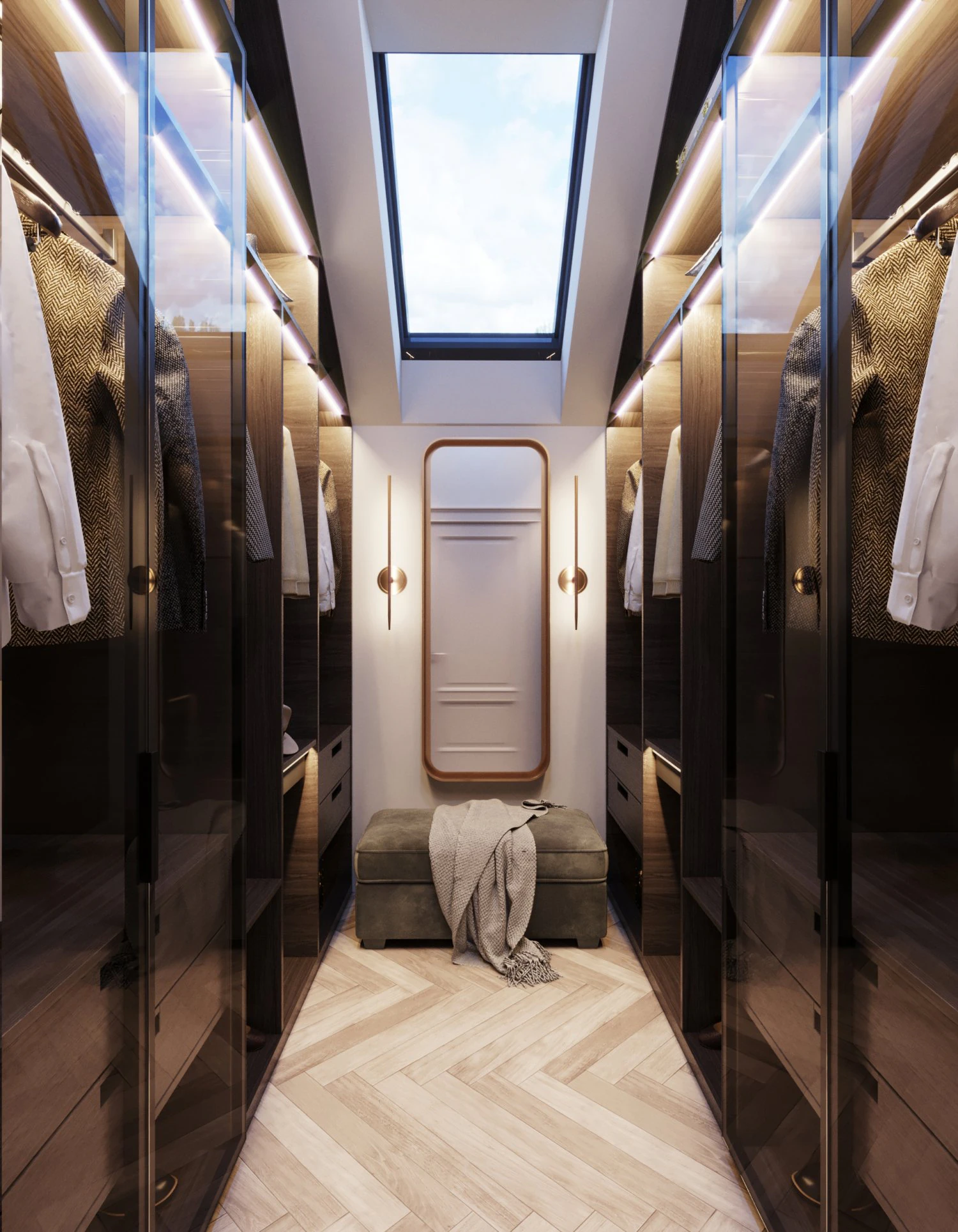 stylish wardrobe 3D Model .c4d .max .obj .3ds .fbx .stl .blend 