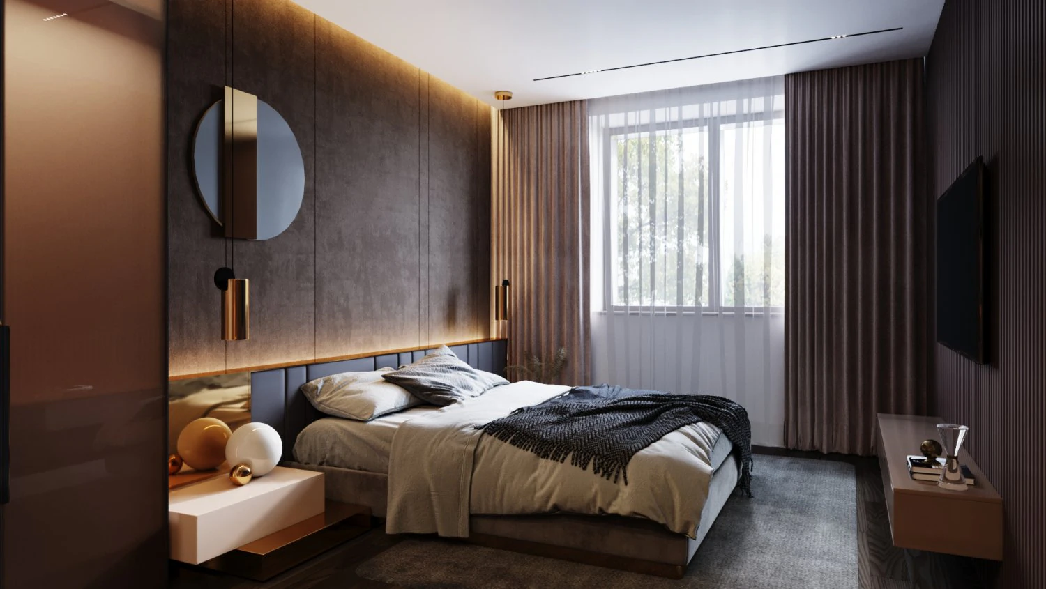 high-quality model of male bedroom 3D Model .c4d .max .obj .3ds .fbx .stl .blend 
