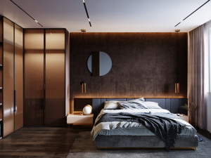 high-quality model of male bedroom 3D-Modell