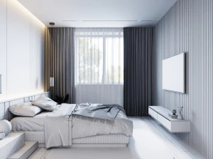 high-quality model of male bedroom 3D Model