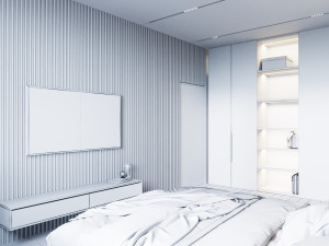 high-quality model of male bedroom 3D-Modell