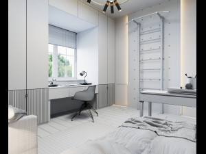 children room kidroom 02 3d scene Modelo 3D