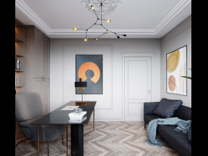 Home office scene model Modelo 3D