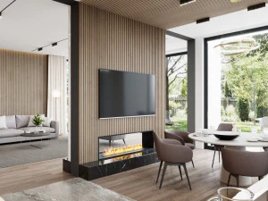 oturma odası ve mutfak sahnesi 3D Model