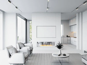 living room and kitchen scene 3D Model