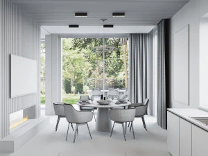 living room and kitchen scene 3D Model