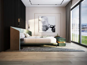 Master Bedroom Scene 3D Model