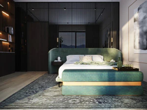 Master Bedroom Scene 3D Model
