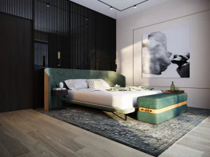 Master Bedroom Scene 3D Model