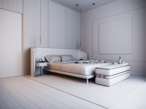 Master Bedroom Scene 3Dモデル