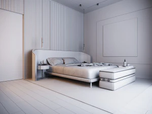 Master Bedroom Scene 3D Model