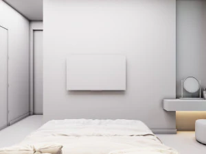 Bedroom With Circle Mirror Scene 3D Model