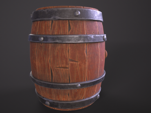 Old Barrel Modelo 3D