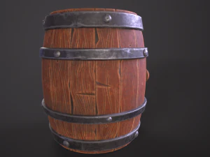 Old Barrel 3D Model