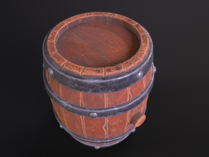 Old Barrel Modelo 3D
