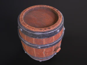Old Barrel 3D Model