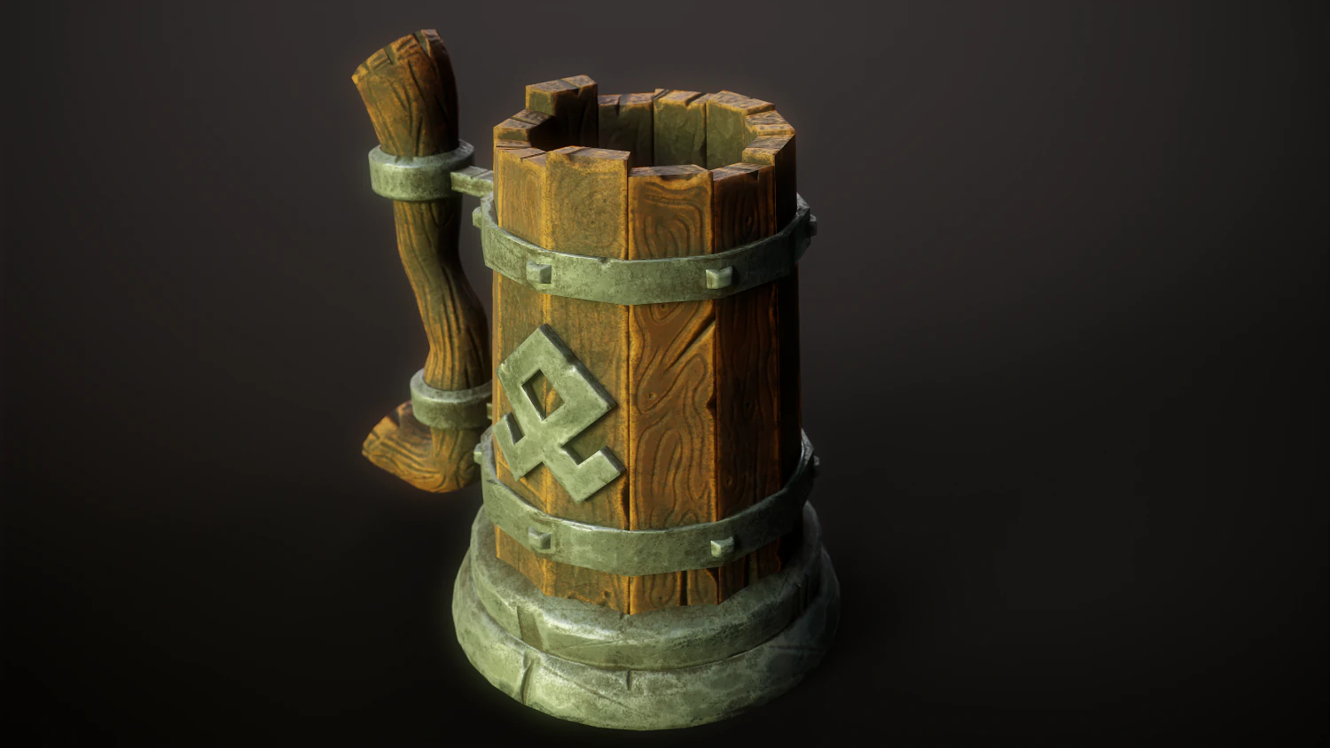 Viking cup 3D Model .c4d .max .obj .3ds .fbx .stl .blend 