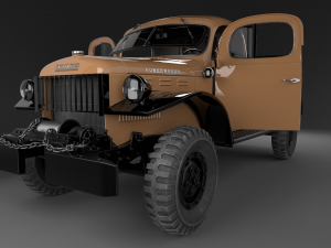 dodge power wagon 1947 3D Model