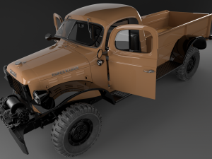 dodge power wagon 1947 3D Model