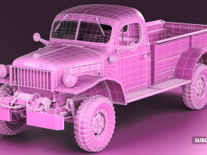 dodge power wagon 1947 3D Model