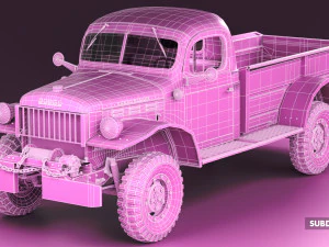 dodge power wagon 1947 3D Model