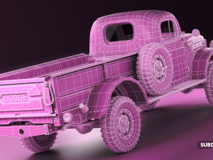 dodge power wagon 1947 3D Model