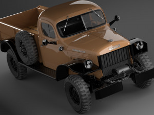 dodge power wagon 1947 3D Model