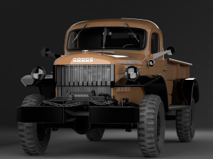 dodge power wagon 1947 3D Model