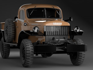 dodge power wagon 1947 3D Model
