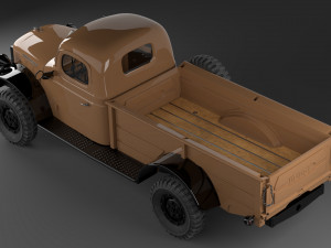 dodge power wagon 1947 3D Model