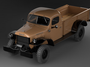 dodge power wagon 1947 3D Model