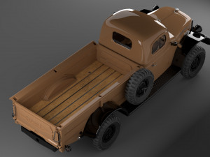 dodge power wagon 1947 3D Model