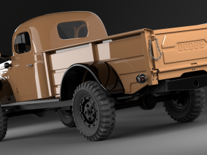 dodge power wagon 1947 3D Model