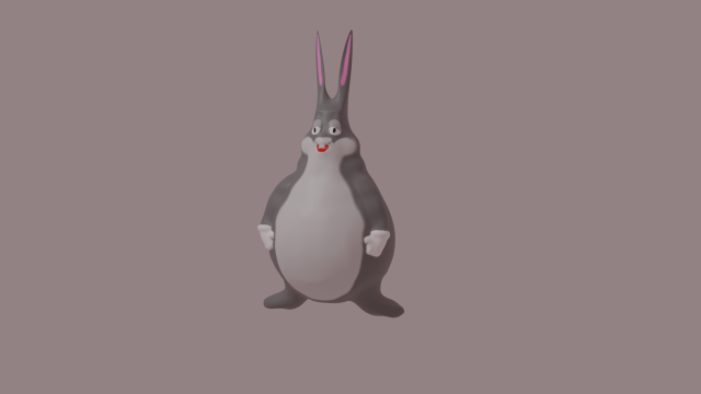 bigchungus 3D Model .c4d .max .obj .3ds .fbx .stl .blend 