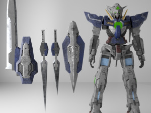 gundam exia 3D मॉडल