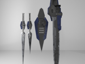 gundam exia 3D मॉडल