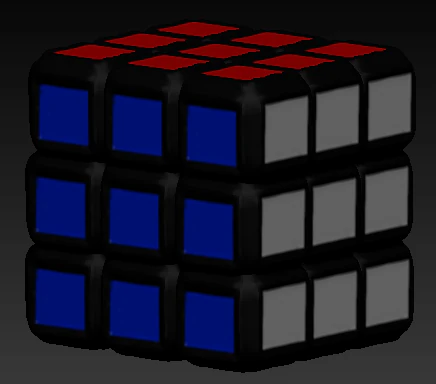rubiks cube 3D Model .c4d .max .obj .3ds .fbx .stl .blend 