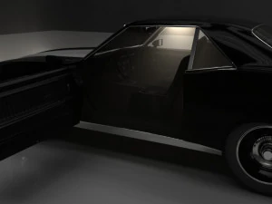 chevrolet camaro ss 1969 rigged 3D Model