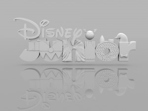 disney junior cartoon text 3D Model