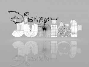 disney junior cartoon text 3D Model